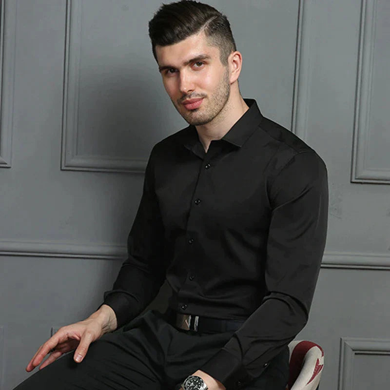"Stijlvol herenoverhemd met super stretch, elegant en comfortabel. Ideaal voor zowel zakelijke als casual gelegenheden."