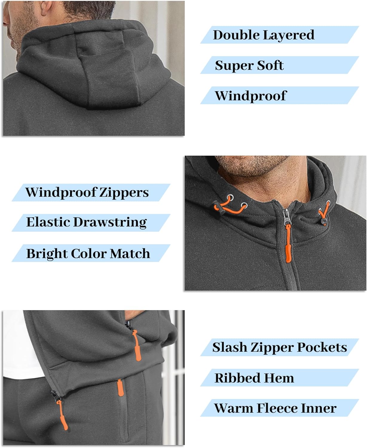 "Stijlvol Jamie trainingspak heren: ademend, grijs/slim-fit pullover en broek, ideaal voor sport en casual wear."