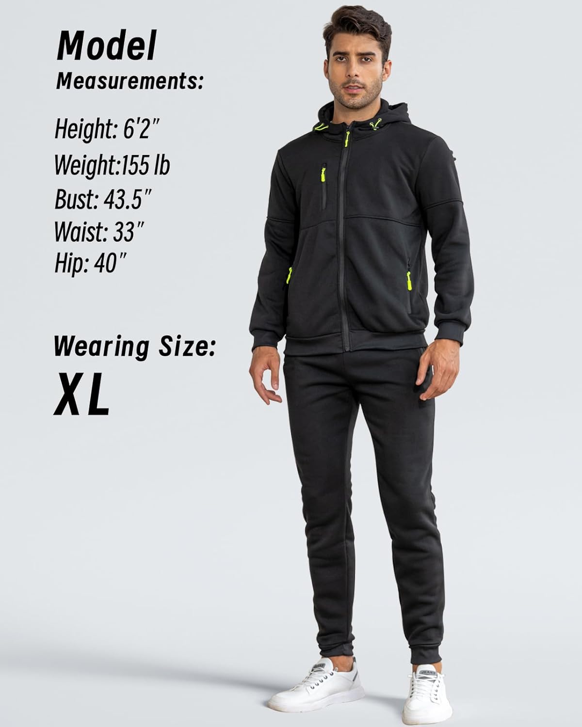 "Stijlvol Jamie trainingspak heren: ademend, grijs/slim-fit pullover en broek, ideaal voor sport en casual wear."