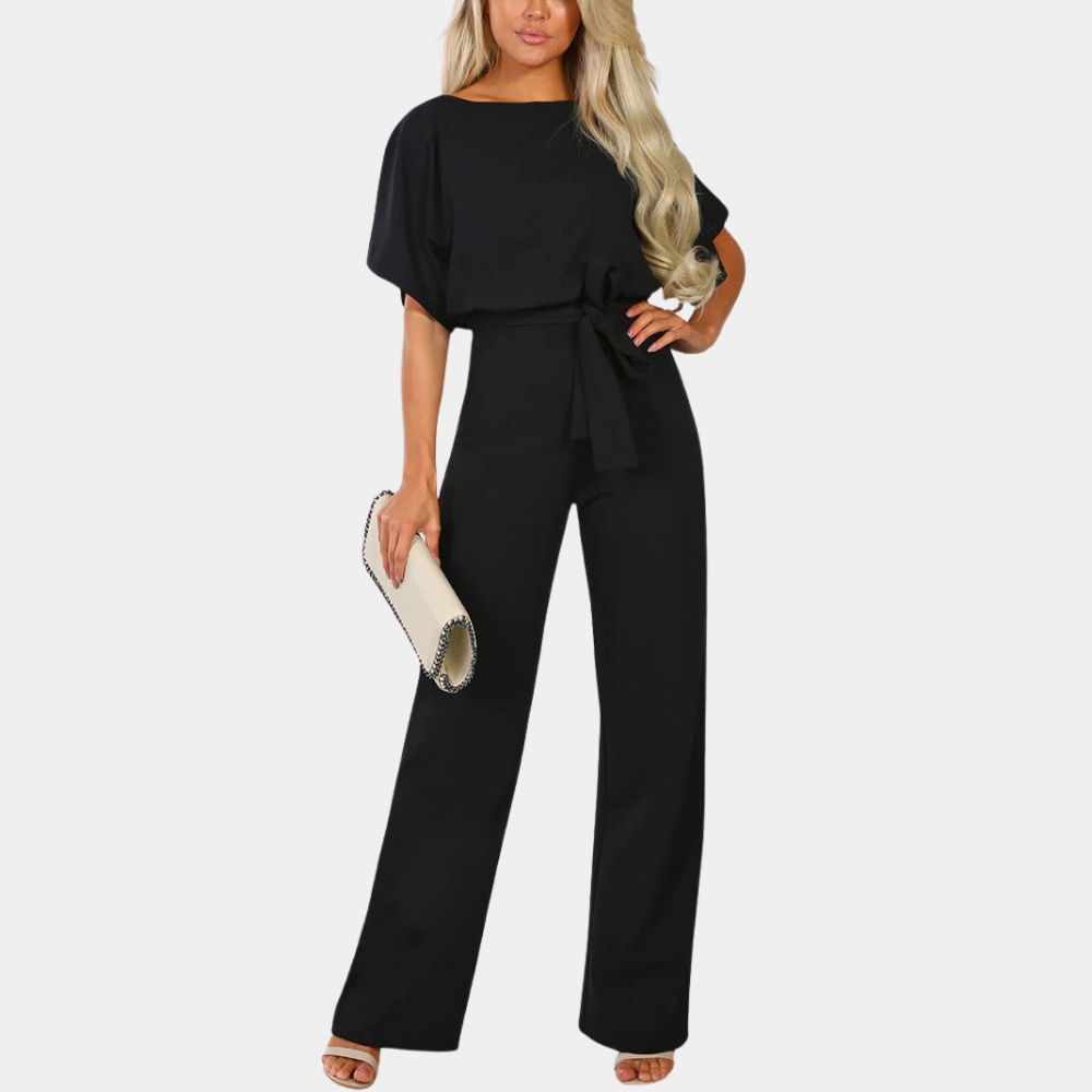 "Stijlvolle dames jumpsuit voor zomer, licht en luchtig materiaal, verfijnde snit in diverse kleuren, perfect voor elke geleg