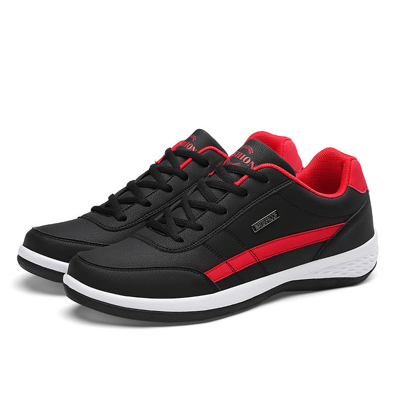 "Stijlvolle en comfortabele Lucas heren sneakers met veters, leer en verkrijgbaar in blauw, wit, zwart. Geschikt voor elke ge