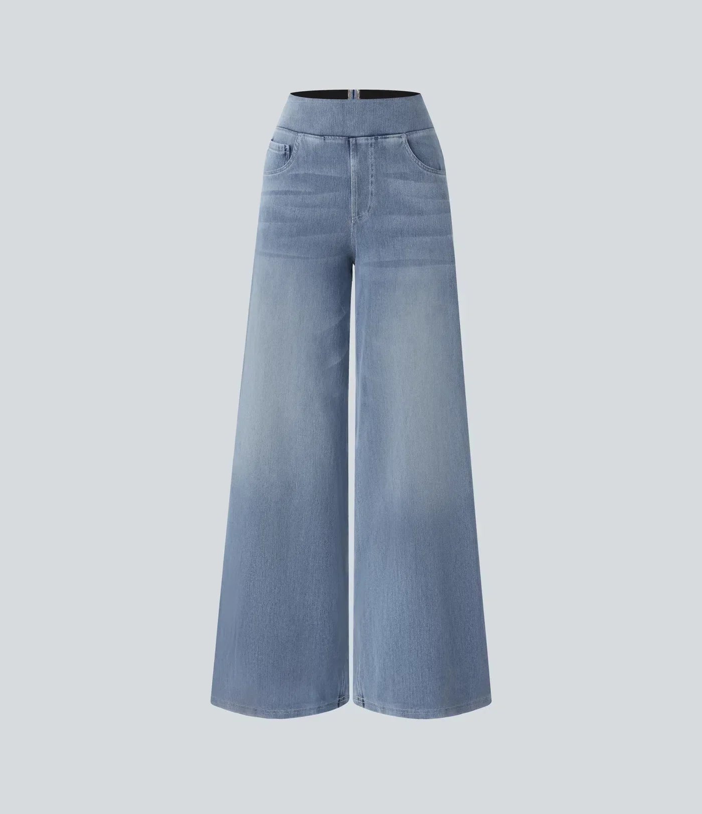 "Stijlvolle hoge taille elastische broek voor dames, flatteuze pasvorm, veelzijdig en comfortabel voor elke gelegenheid."