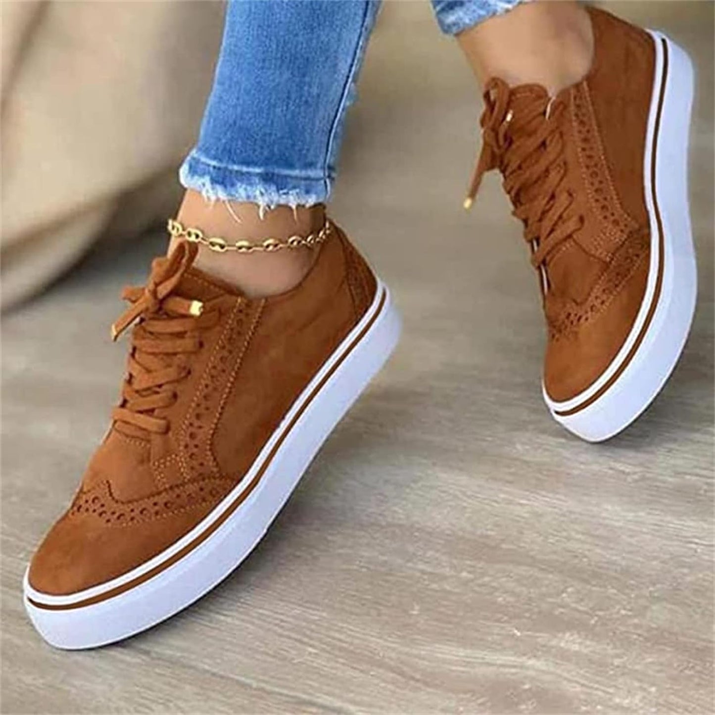 Trendy orthopedische damessneakers Fenna, stijlvol design, beschikbaar in blauw, bruin, groen, wit, zwart. Comfort voor elke