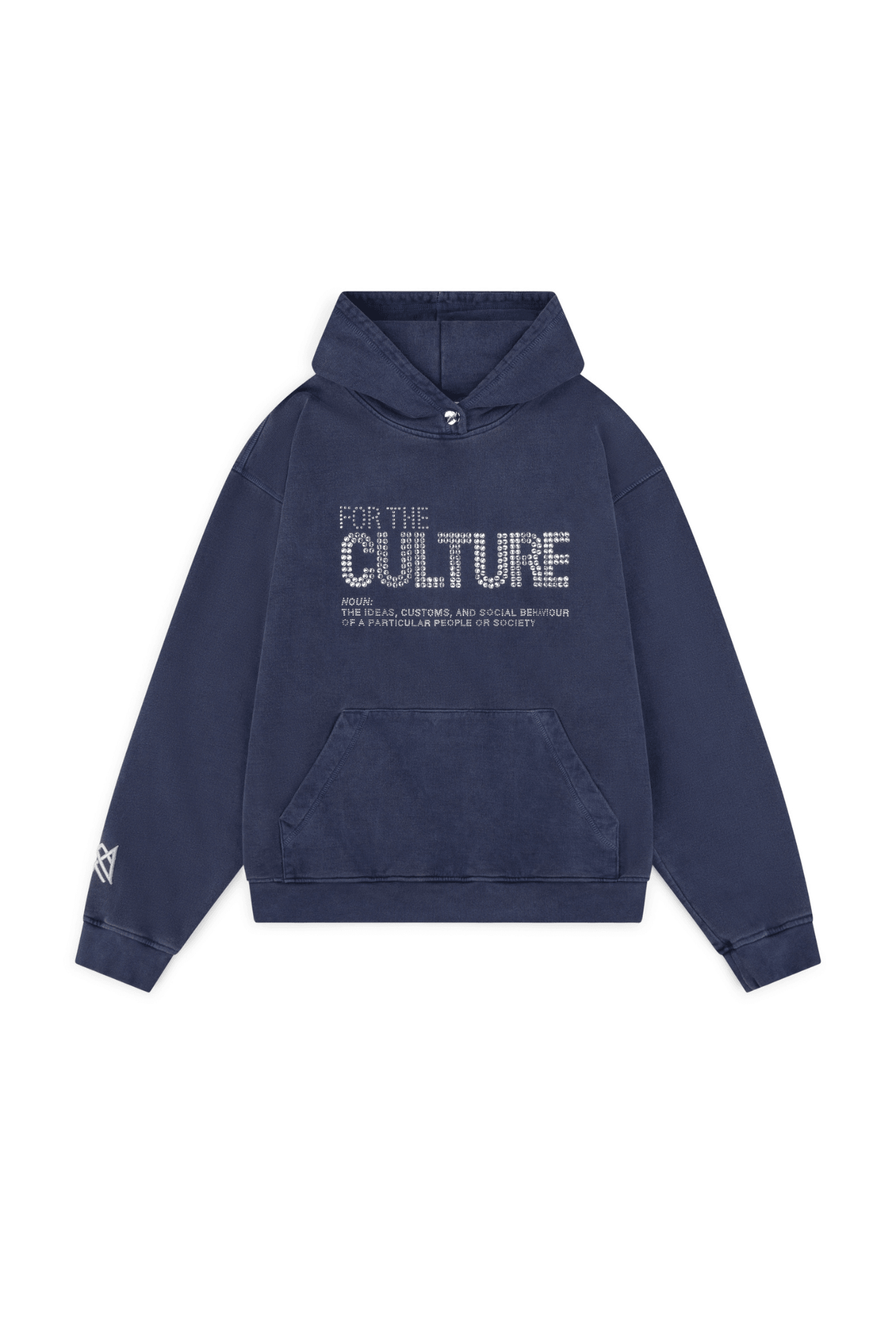 "Trendy statement hoodie met iconisch 'For The Culture' motief, relaxed fit in hoogwaardig katoenmix, kangoeroezak."