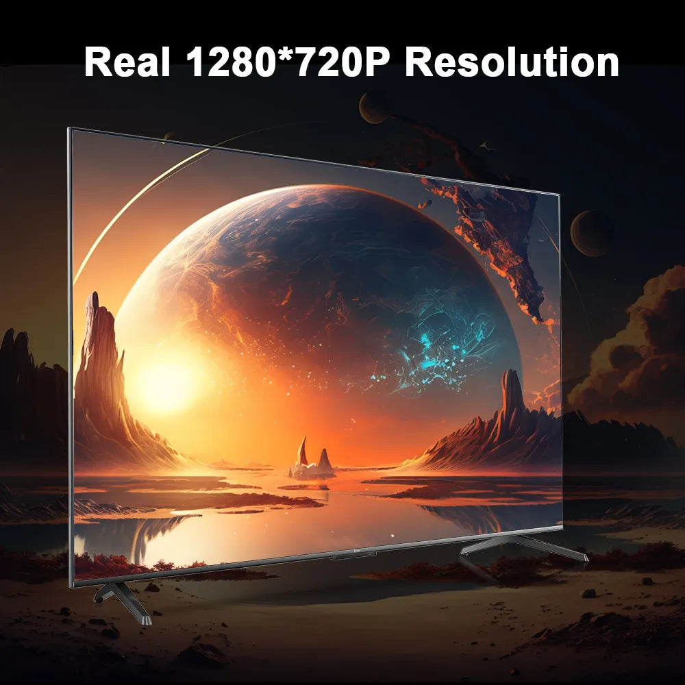 "Ultra HD projector met strak ontwerp, compact en draagbaar. Verbluffende helderheid, geschikt voor elk interieur."