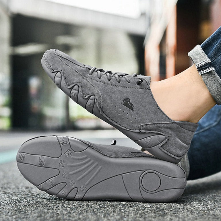 "Unisex leren barefoot schoenen met flexibele zolen en anti-slip grip voor dagelijks comfort en natuurlijke voetbeweging."