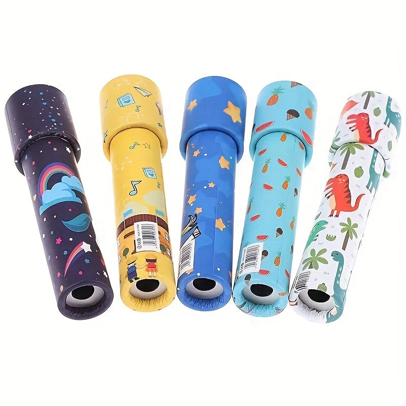 "Vintage kaleidoscoop speelgoed set van 18 stuks, kleurrijke patronen, ideaal voor feestjes, educatief en creatief voor kinde