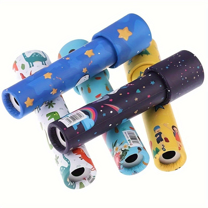 "Vintage kaleidoscoop speelgoed set van 18 stuks, kleurrijke patronen, ideaal voor feestjes, educatief en creatief voor kinde