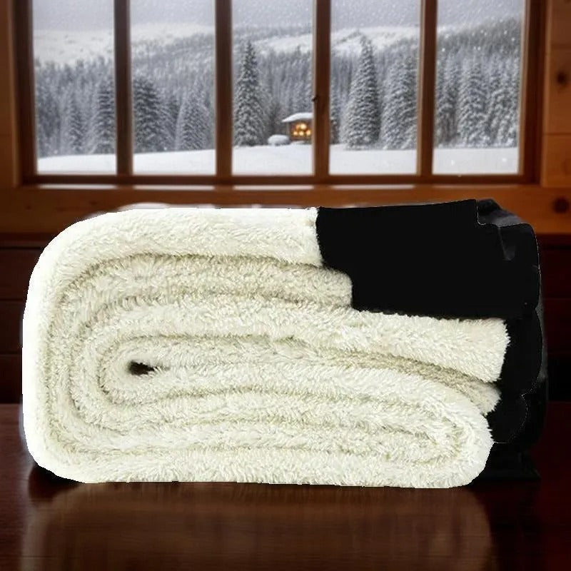 "Warme fleecelegging voor de winter, hoge taille, zwart, flatterend en comfortabel, geschikt tot -15 graden, dameskleding."