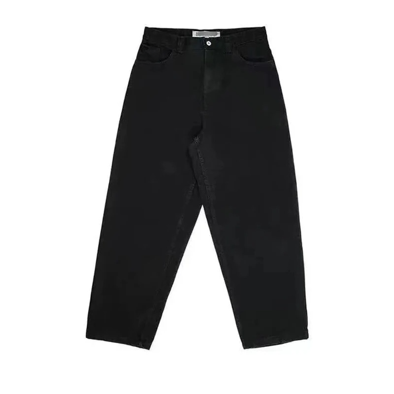 "Wijdvallende donkerblauwe heren jeans in oversize skaterstijl, ideaal voor dagelijks comfort en een trendy uitstraling."