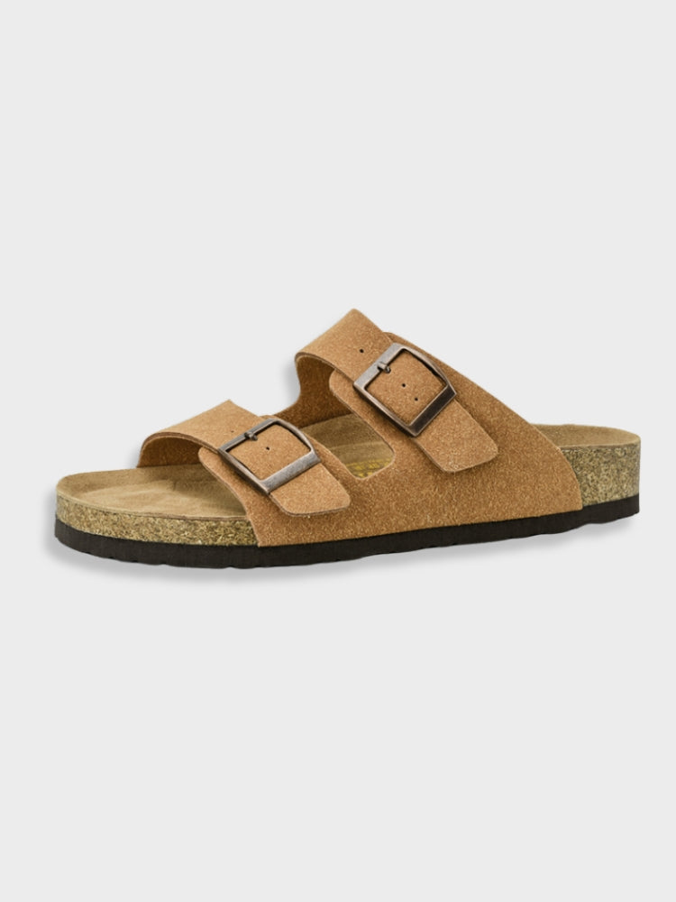 "Witte Adrien Sandalen van imitatieleer, stijlvol en comfortabel met ergonomische ondersteuning, perfect voor zomeroutfits."