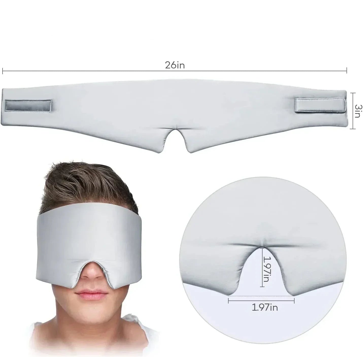 "Zacht mulberry zijde slaapmasker, luxe comfort, blokkeert licht effectief, verstelbare band, ideaal voor vrouwen."