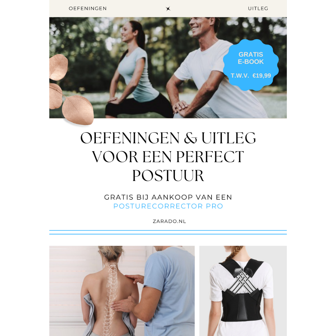 "Zwarte houdingstrainer voor rug en schouders, onzichtbaar onder kleding, geschikt voor vrouwen, bevordert comfort."