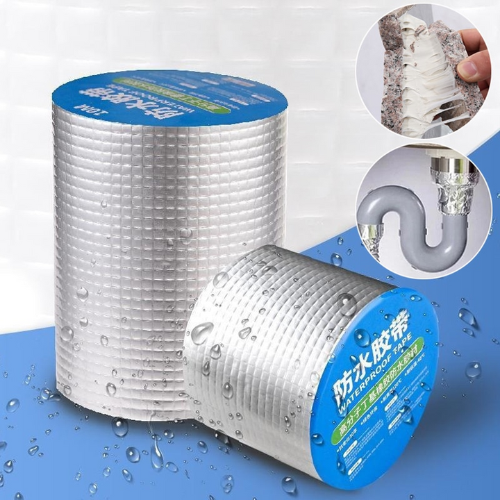 Weerbestendige waterdichte tape voor buiten, ideaal voor het afdichten van kieren en naden. Sterke afdichting tegen water.
