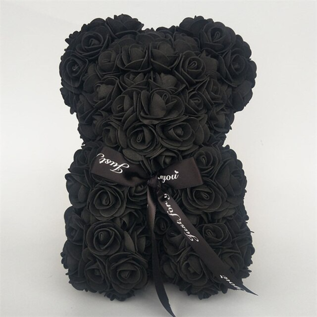 Levendige rode rozenbeer, een duurzaam kunstbloemen geschenk dat liefde en genegenheid symboliseert.