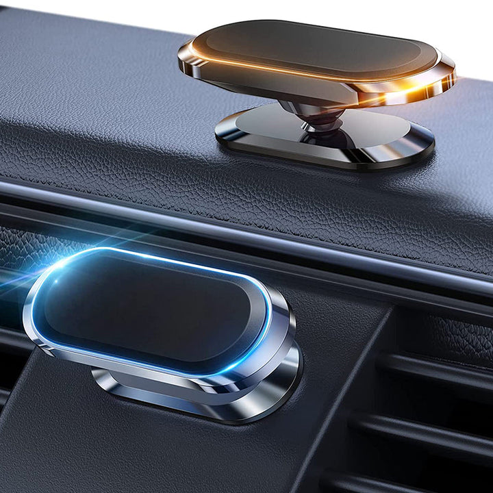 Grijze magnetische telefoonhouder auto, universeel compatibel, veilige rit en navigatie.