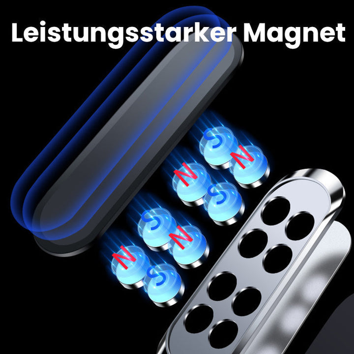 SANDSBERGORIGINALS magnetische telefoonhouder, grijs & zilver, universeel accessoire auto.
