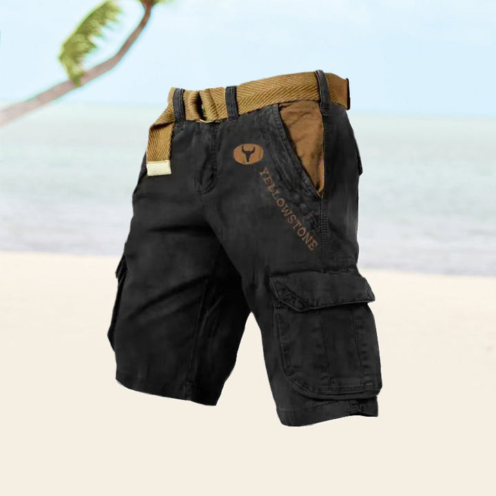 Duurzame heren cargoshorts. Comfortabele korte broek, geschikt voor diverse buitenactiviteiten en zomerse dagen.
