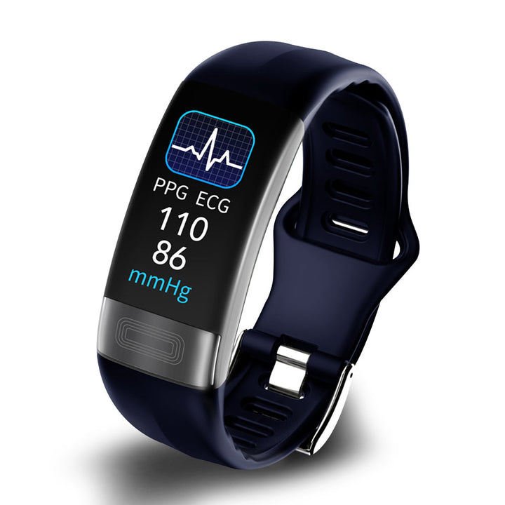 Slimme armband sensoren meten hartslag, bloeddruk, SpO2 & slaap. Unisex fitness tracker voor nauwkeurige data.