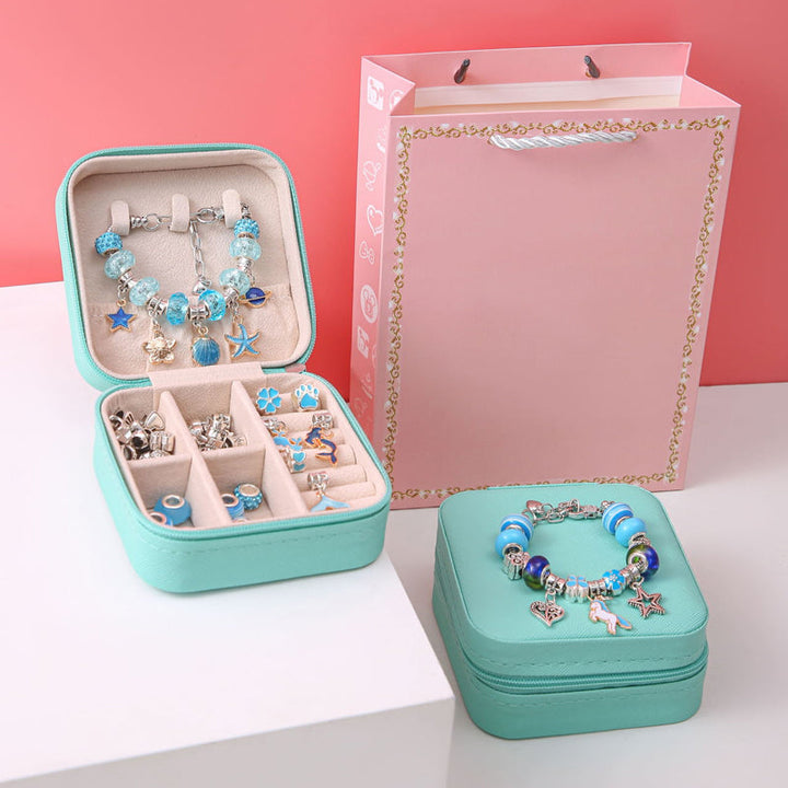 Complete DIY-armband knutselset voor kinderen, ideaal om zelf sieraden te maken.