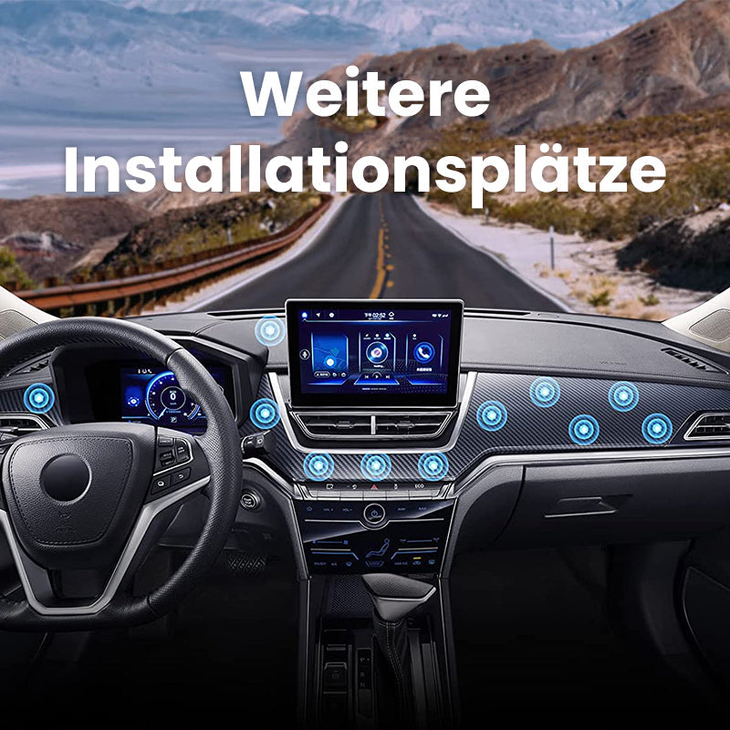 Veilige magnetische autohouder voor smartphone navigatie, universeel, flexibel en grijs.