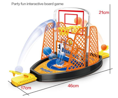 Mini basketbalspel voor kinderen, interactief speelgoed van ABS voor leerzaam en sportief familieplezier binnenshuis.