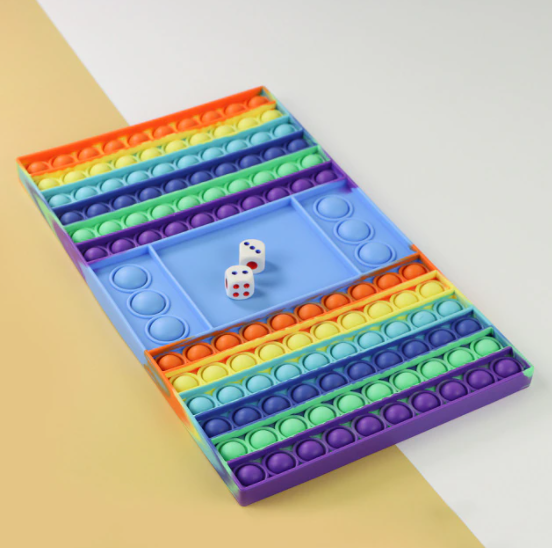 Kleurrijk anti-stress fidget speelgoed voor kinderen, bevordert concentratie en ontspanning.