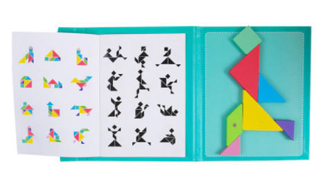 Magnetische houten legpuzzel voor kinderen. Stimuleert fijne motoriek en probleemoplossend vermogen bij kleuters.