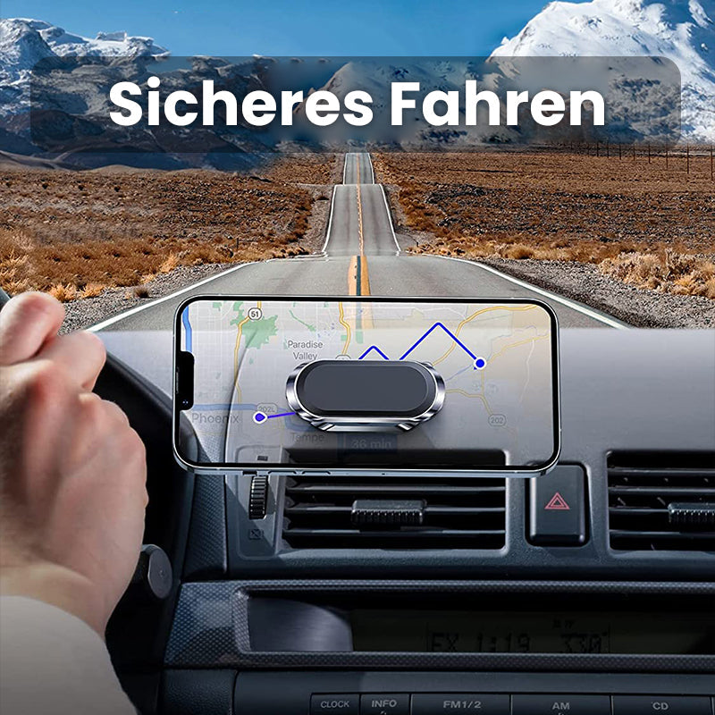 Sterke magnetische telefoonhouder voor auto, veilige bevestiging van smartphone voor navigatie.