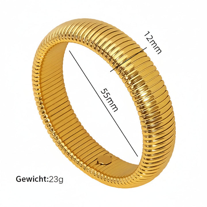 Dames trendy kleurblok armband, ideaal voor een moderne look en als blikvanger aan de pols.