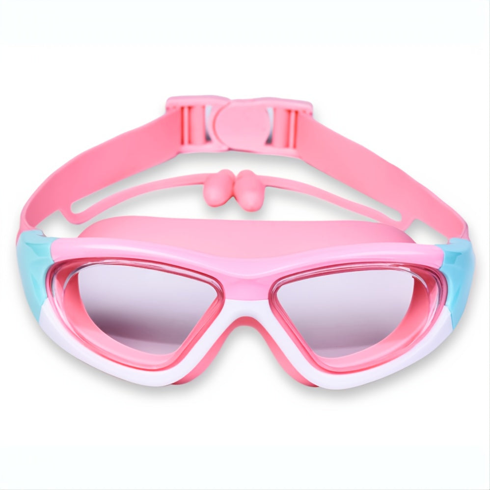Helder zicht en comfort met deze kinderzwembril, anti-condens en UV-beschermend voor veilig zwemmen.