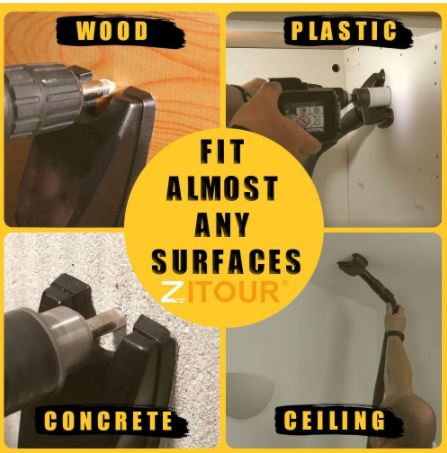 Compacte handsfree stofafzuiger, ideaal voor boren in diverse materialen. Houdt muren en vloeren stofvrij in werkplaats of thuis.