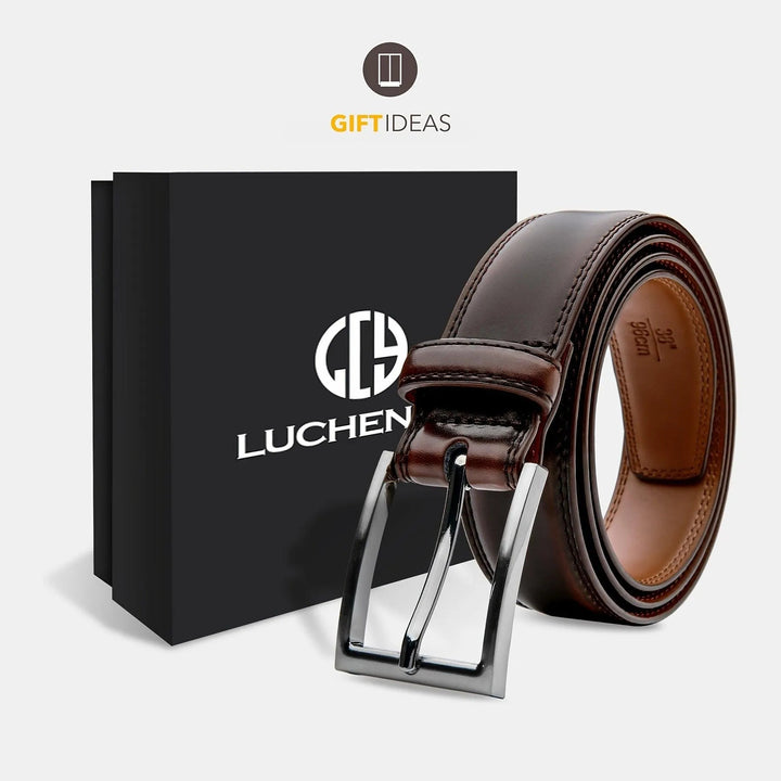 Tijdloze echt leren herenriem, een premium accessoire dat jaren meegaat.