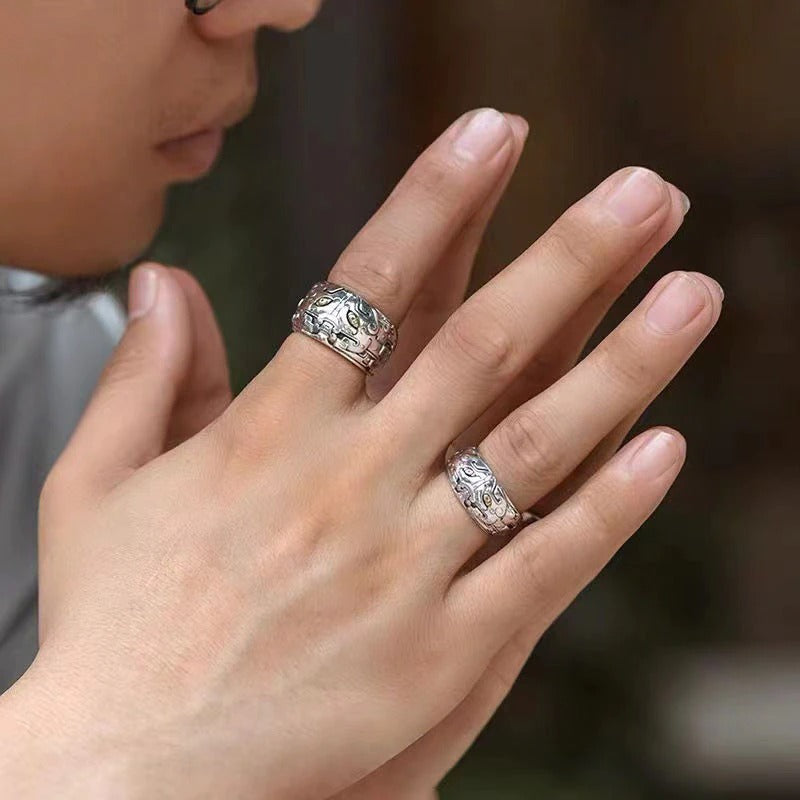 Geschenk: verstelbare Feng Shui ring voor geluk, rijkdom en voorspoed. Een betekenisvol unisex sieraad.