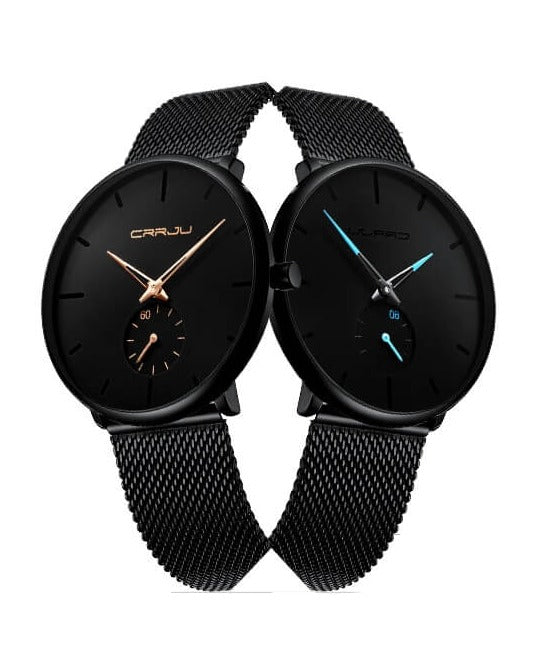 Herenhorloge cadeau: tijdloos, waterdicht quartz horloge met luxe en minimalistische uitstraling.