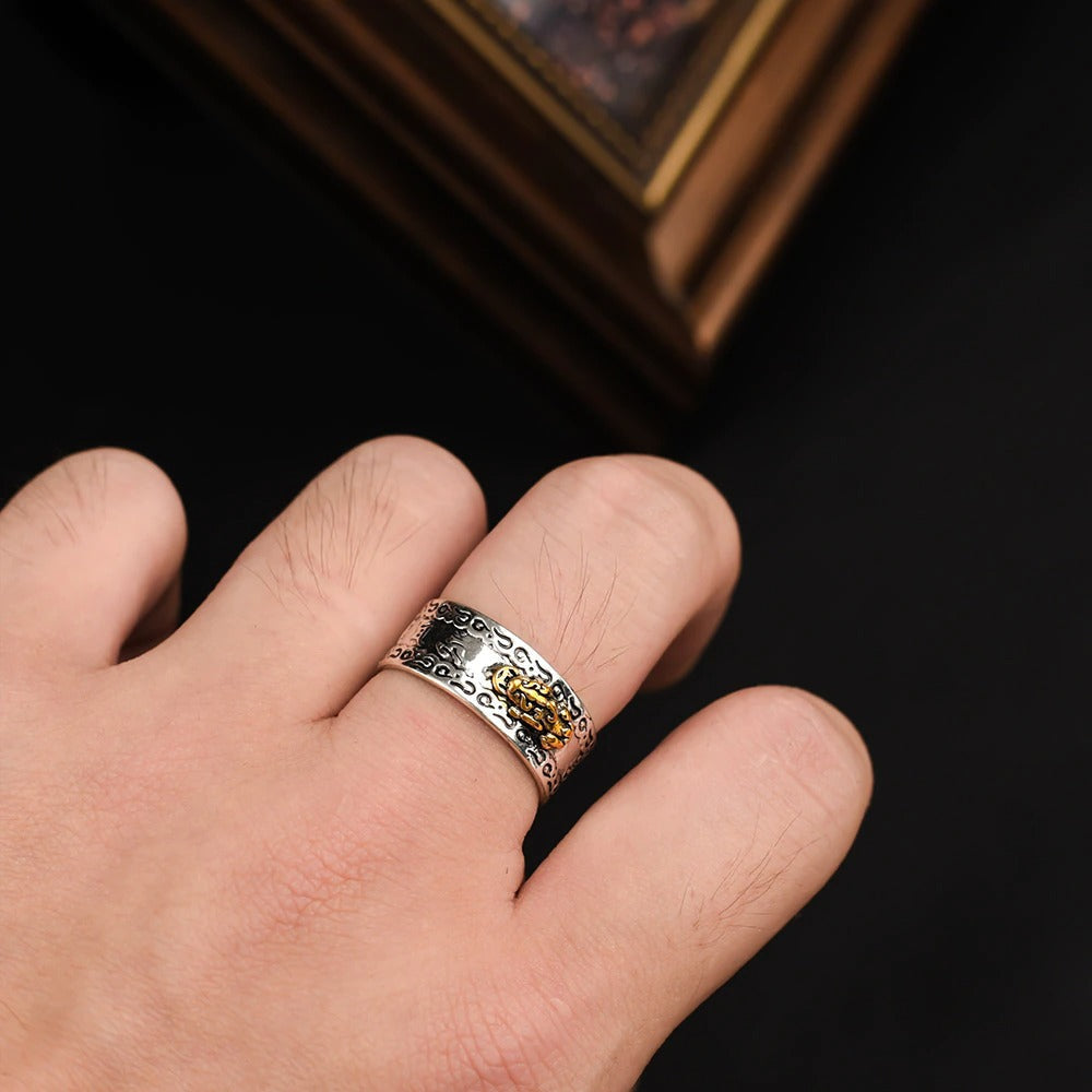 Verstelbare mystieke Feng Shui ring. Ideaal om geluk, rijkdom en voorspoed aan te trekken. Stijlvol cadeau.