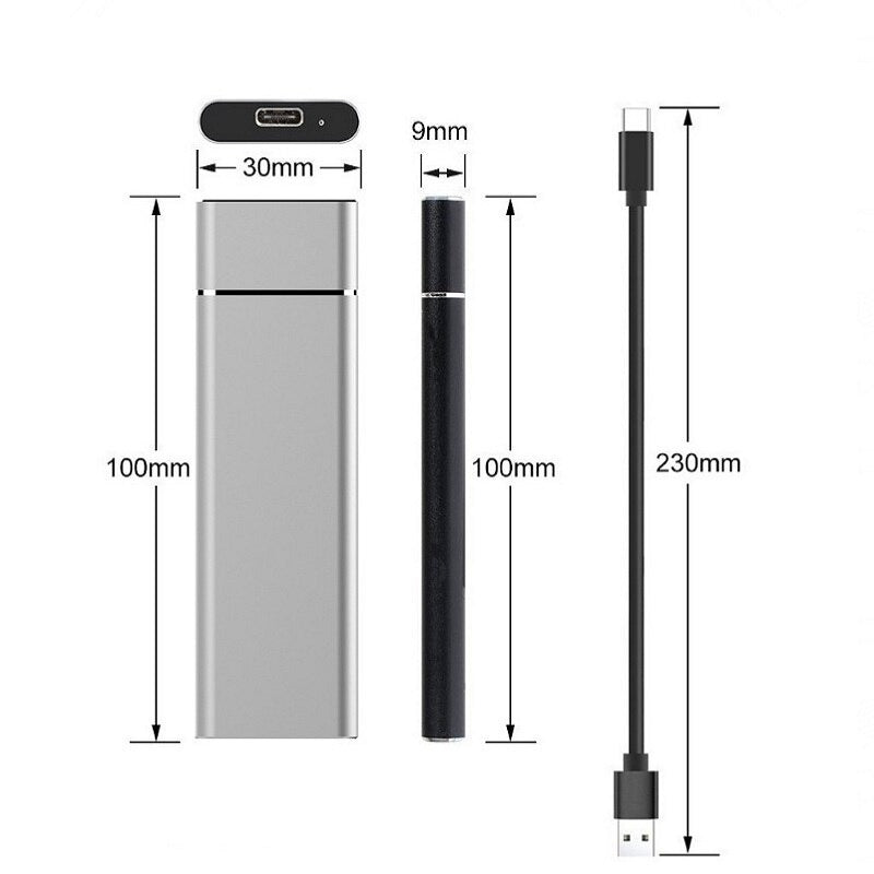 Essentiële gadget: 8TB externe SSD met USB-C voor maximale draagbaarheid en bliksemsnelle prestaties.