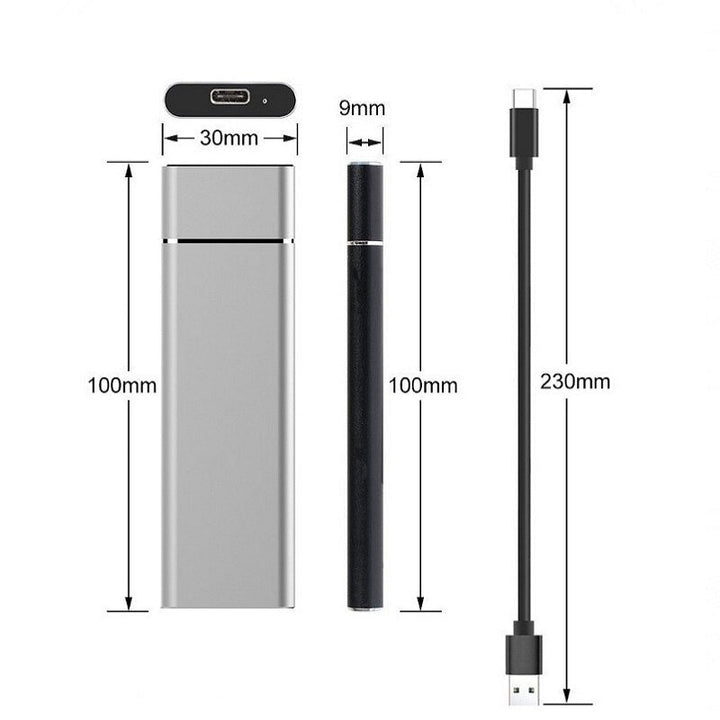 Essentiële gadget: 8TB externe SSD met USB-C voor maximale draagbaarheid en bliksemsnelle prestaties.