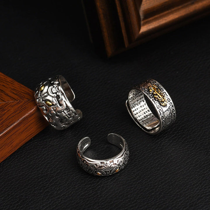 Krachtige Feng Shui ring voor geluk en rijkdom. Dit verstelbare sieraad belooft voorspoed voor hem en haar.