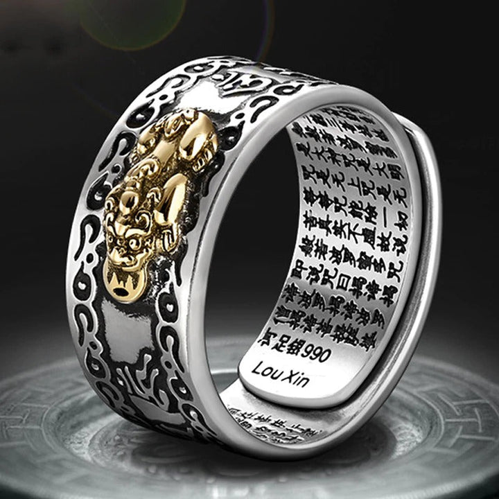 Draag de Feng Shui ring als symbool van geluk, rijkdom en voorspoed. Verstelbaar en comfortabel.