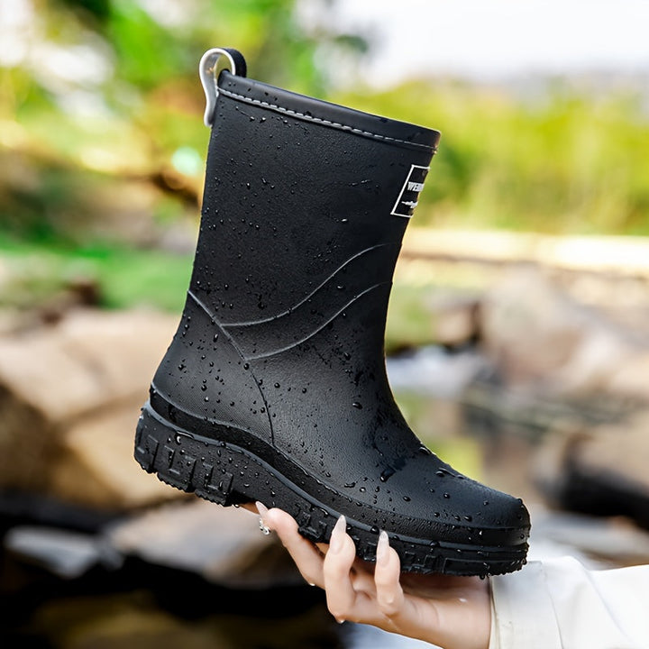Duurzame waterdichte dameslaarzen met warme fleecevoering, antislip zool en makkelijk aan te trekken.