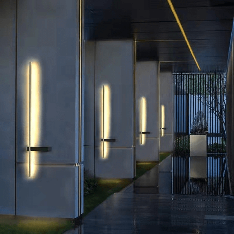 Moderne Buitenzuil LED Wandlamp