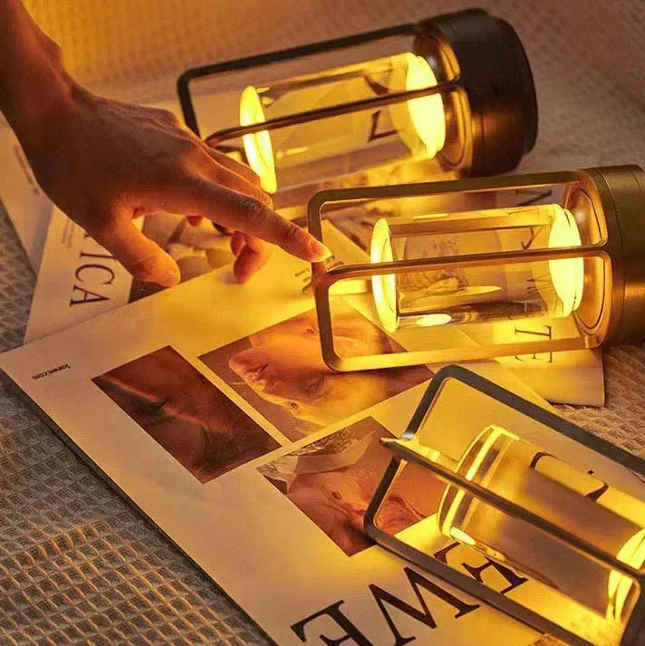 Vintage retrolamp met touch control. Ideaal als dimbare sfeerlamp voor slaapkamer of woonkamer.