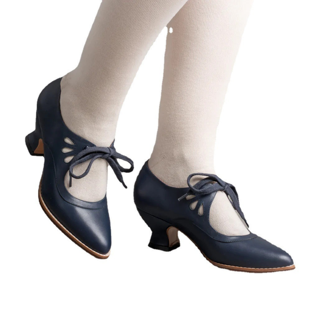 Elegante dames schoenen met comfortabele hak, perfect voor lente & zomer, bieden voetboogondersteuning.
