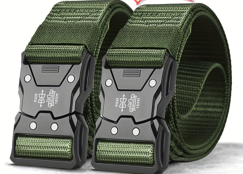 Nylon tactische riem, duurzaam en ademend, een essentieel accessoire voor heren en dames.