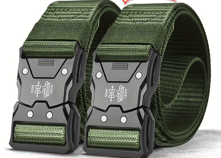 Nylon tactische riem, duurzaam en ademend, een essentieel accessoire voor heren en dames.