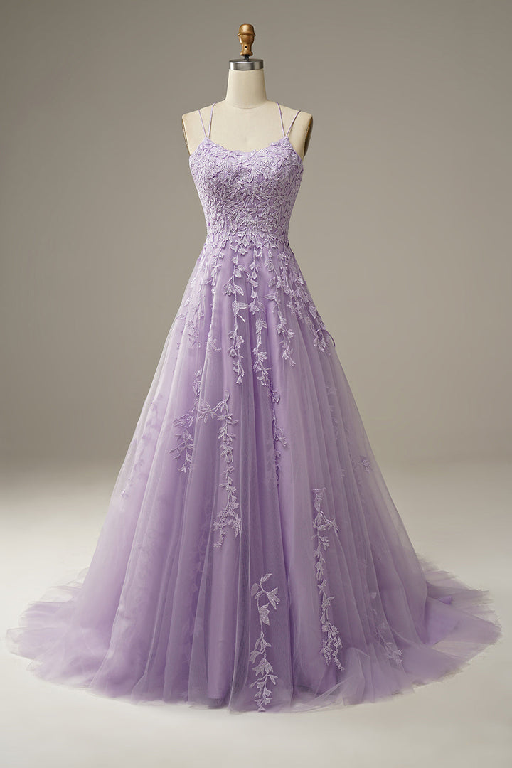 Dames tule galajurk Victoria met elegante applicaties. Perfecte avondjurk voor speciale gelegenheden.