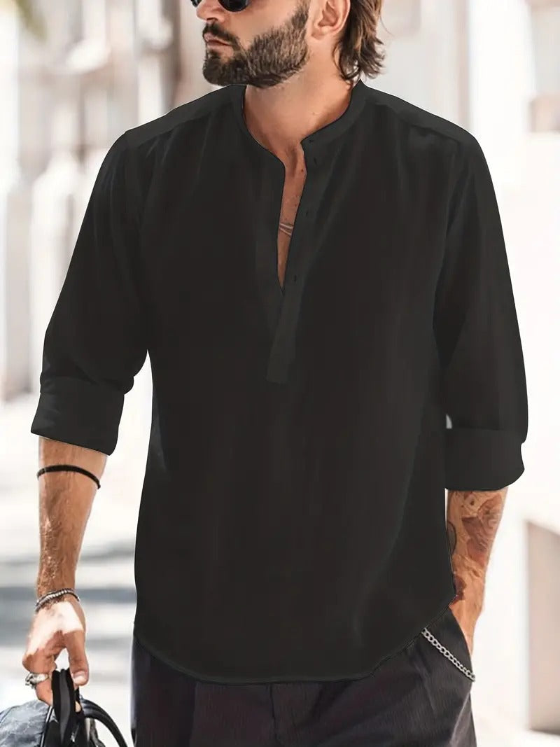 Jacob heren overhemd, een comfortabel en stijlvol shirt met lange mouwen voor de moderne man.