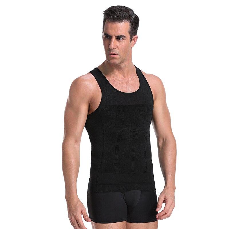 Slankmakend heren compressie onderhemd, effectieve shapewear voor een strakke look.