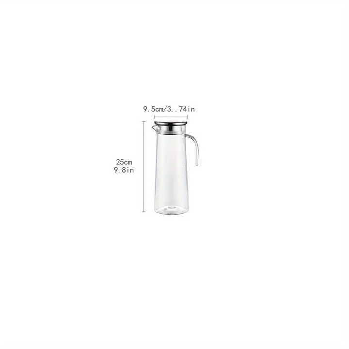 Luxe Acryl Waterkan met deksel, onbreekbaar en stijlvol, perfect als drankkan voor sap en zomerse drankjes.